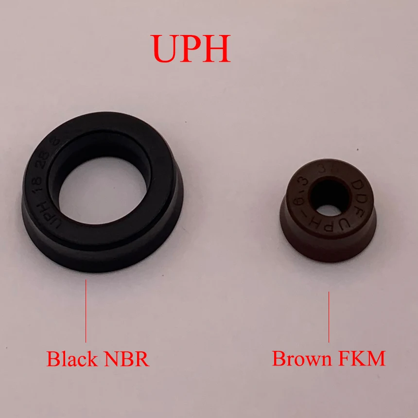 

UPH 22.4*32.4*8 22.4x32.4x8 Brown FKM FPM Black NBR Rubber Dustproof Groove Two Lip Hydraulic Piston Rod O Ring Gasket Oil Seal