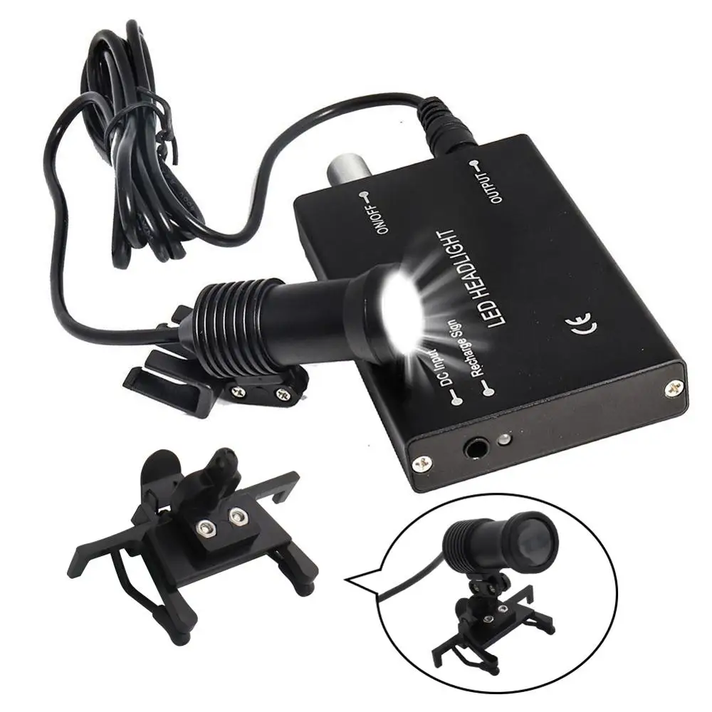 5 Вт налобный фонарь с зажимом для очков стоматологической лупы