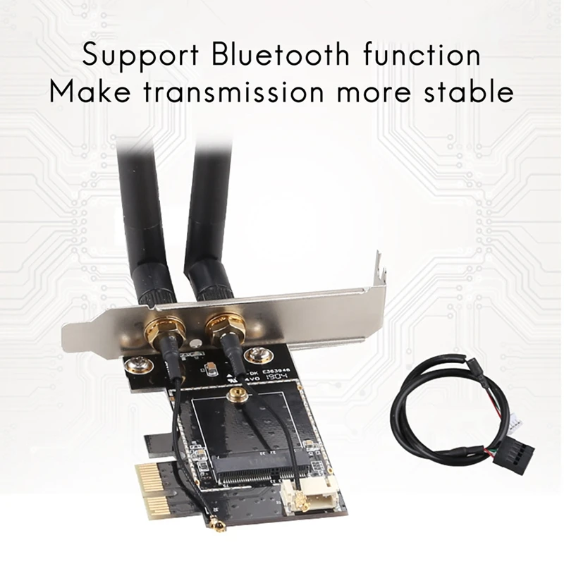 Плата расширения для NGFF PCIe на M.2 Wi-Fi адаптер Bluetooth совместимый сетевой | Компьютеры
