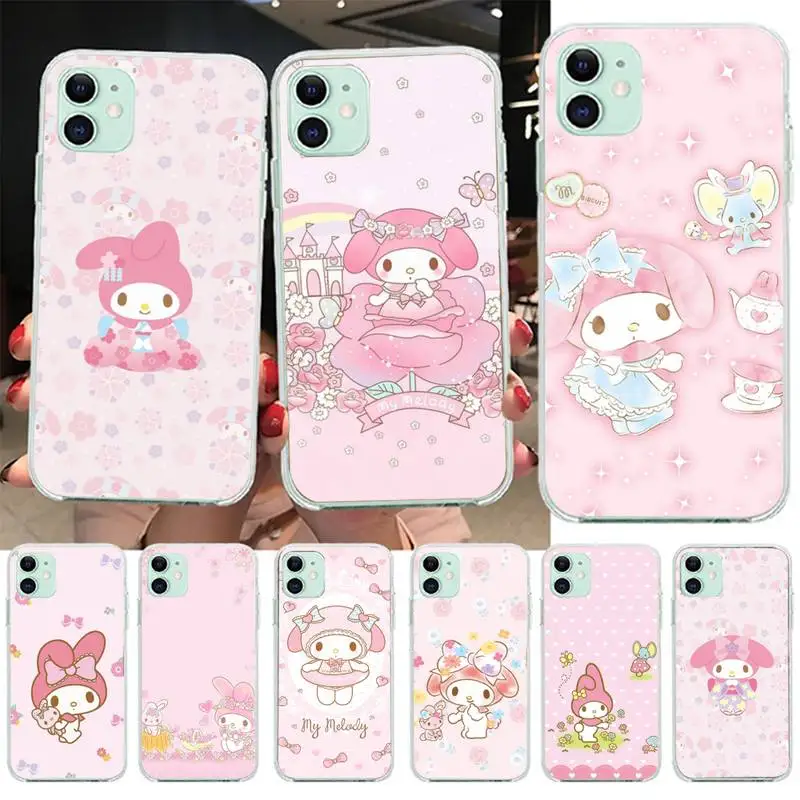 

Cute Cartoon my melodys Phone Case for iphone 12 13 Mini SE 2020 5 5S 6 6S Plus 7 8 Plus X XR XS 11 Pro Max Fundas Coque cover