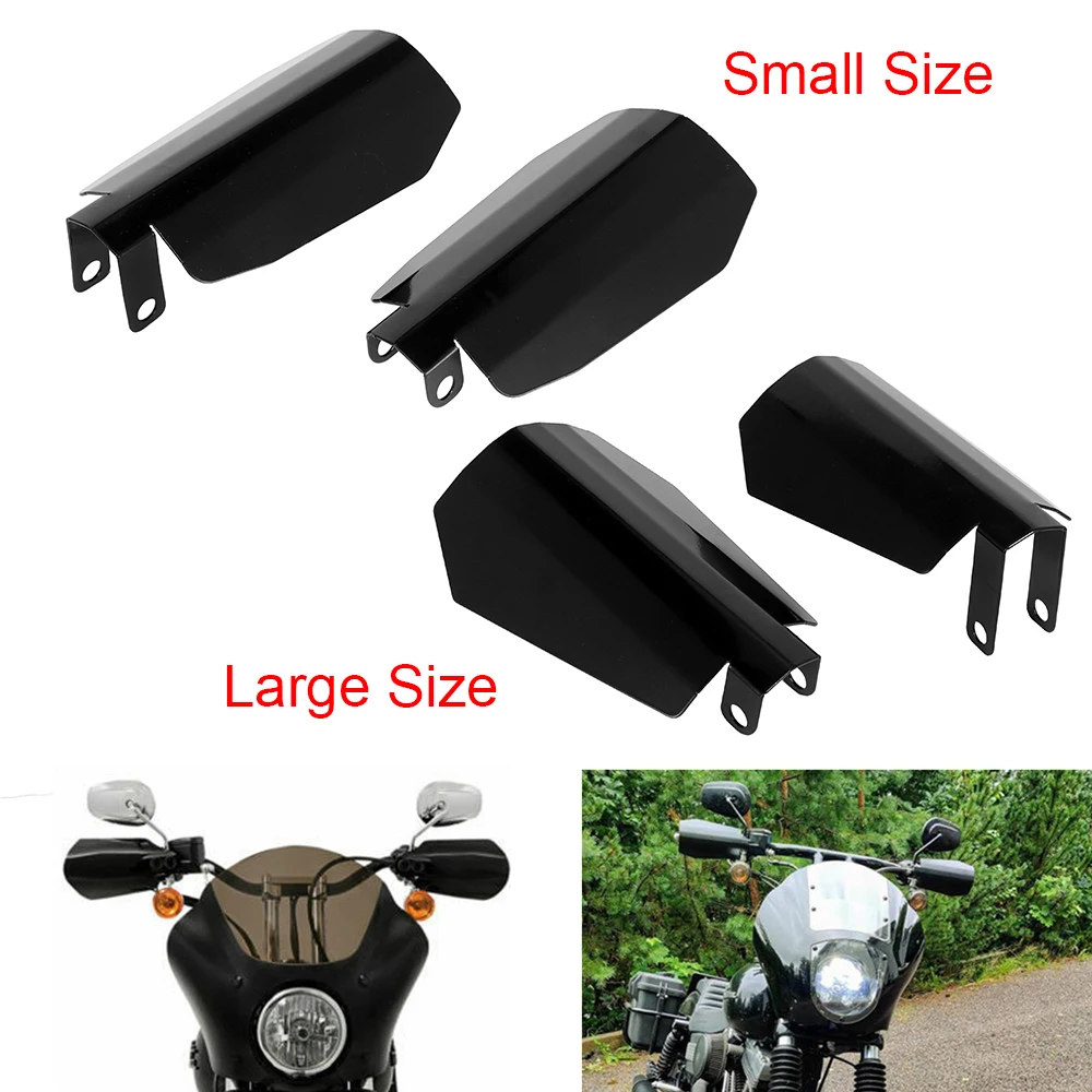 

Motorcycle Shade Handguards Matte Black Hand Protector Wind Falling Protection Guards 2PCS For Harley Dyna Sportster XL Bagger