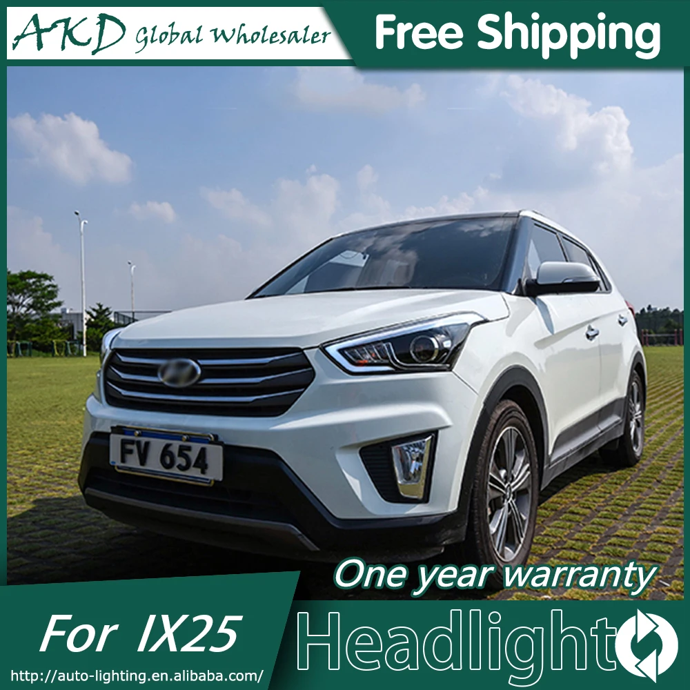 Автомобильный Стайлинг головной светильник для Hyundai IX25 s 2015 Creta светодиодный