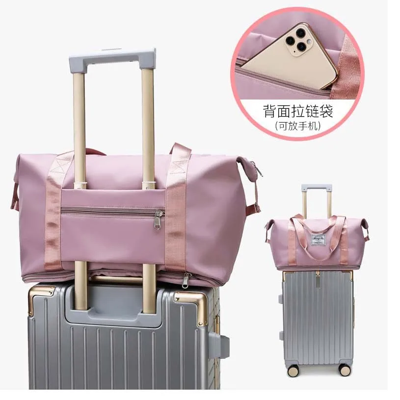 

2021 Women Travel Bags Waterproof Sports Gym Bags Large Fitness Training Yoga Shoulder Bag For Women Travel Handbags