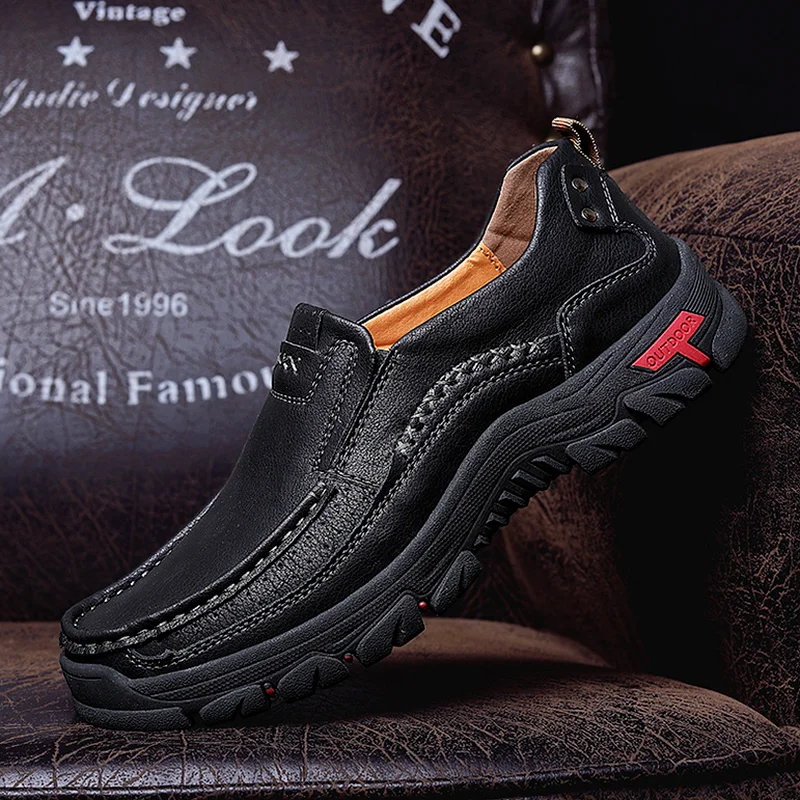 

Мужские мокасины из натуральной кожи, уличные туфли из воловьей кожи, лоферы, размер 38-48, для лета, 2021