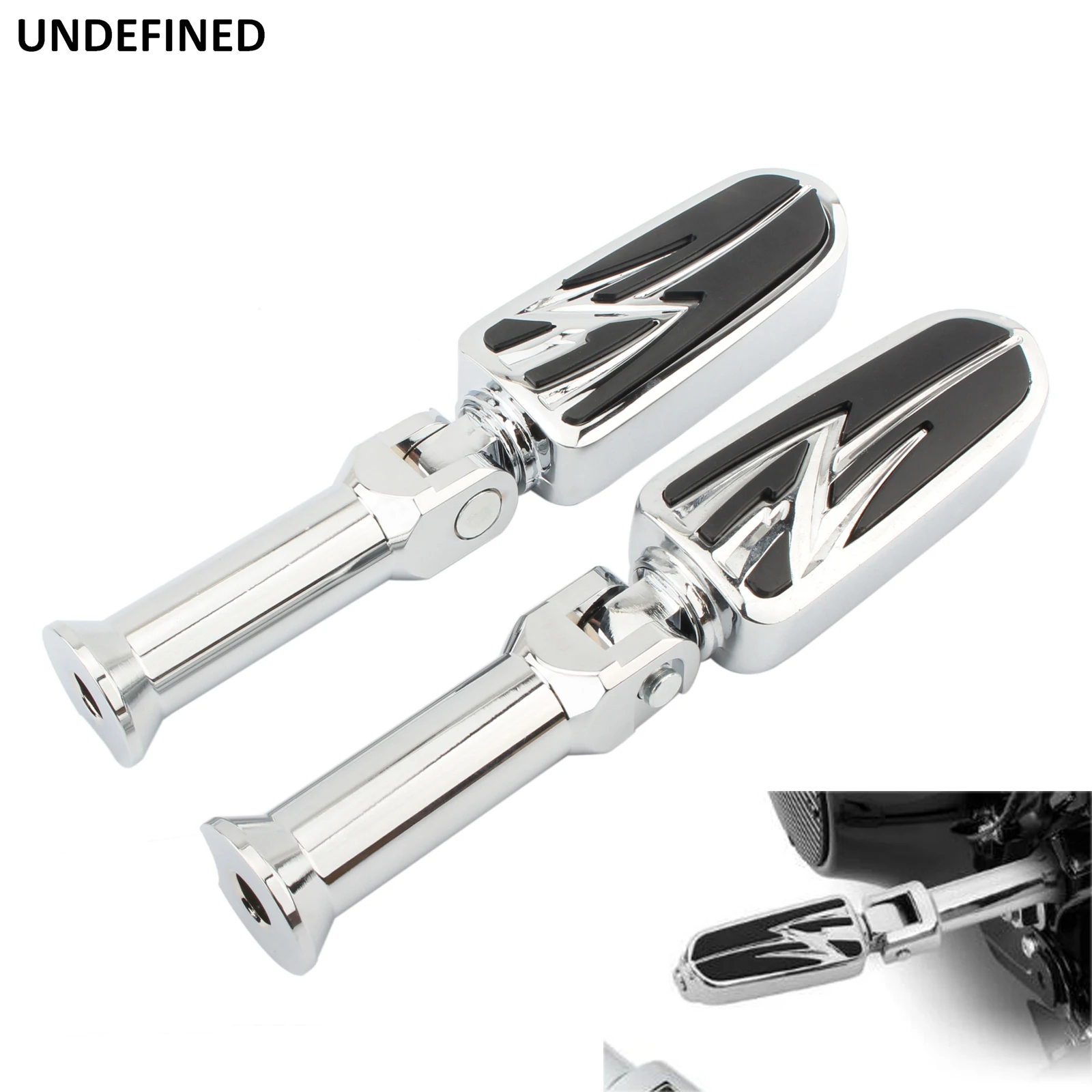 

Passenger Foot Peg Footrests Motorcycle Footpegs Support Clamps For Harley Softail Slim Deluxe Breakout FXDR 114 FLHCS 2018-2020