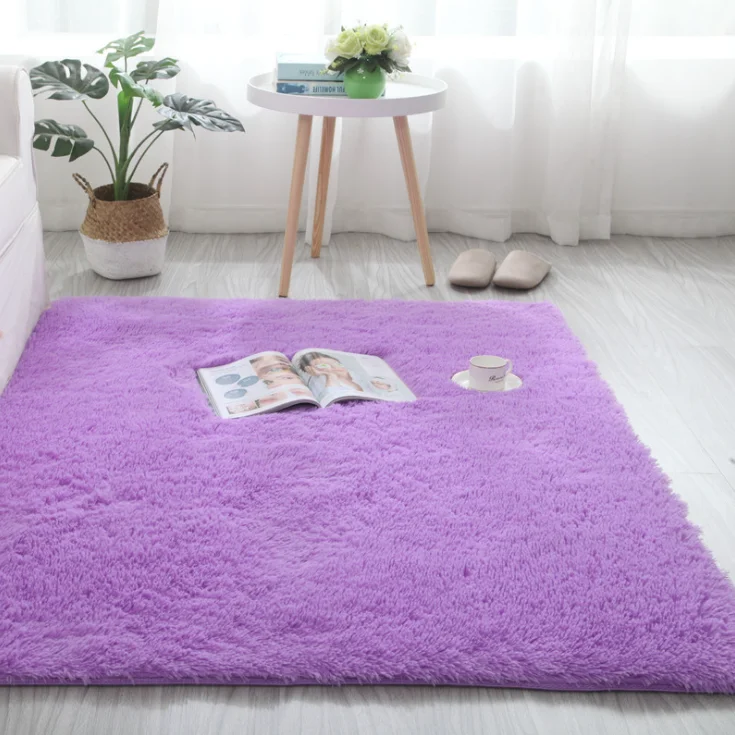 

60*120cm/23.62*47.24inch anti slip throw carpet for living room Mechanical wash shaggy rug for living room