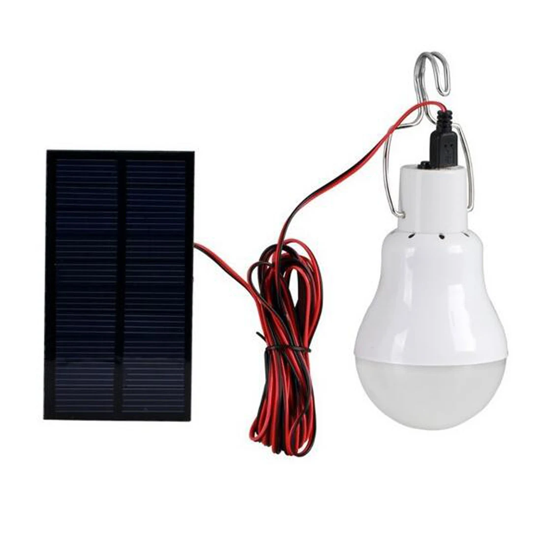 

Hot Portable Solar Powered Bulb Lamp 15W 130LM Led Charged Solar Energy Panel Light For Outdoors Camping Tent Night Light