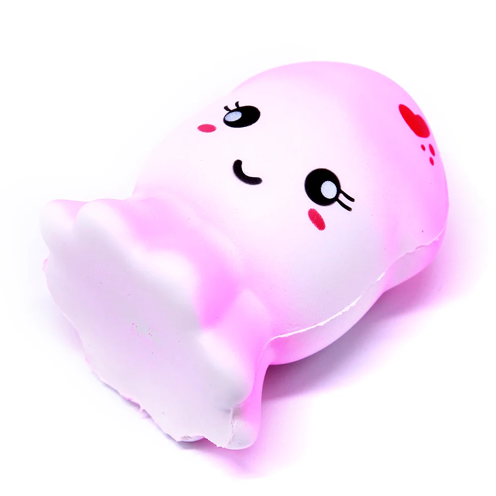 Soft Slow Rising Squishy Kids Cute Lovely Jumbo Big Pink Octopus JellyFish Cartoon Animal Toys With Scented | Игрушки и хобби
