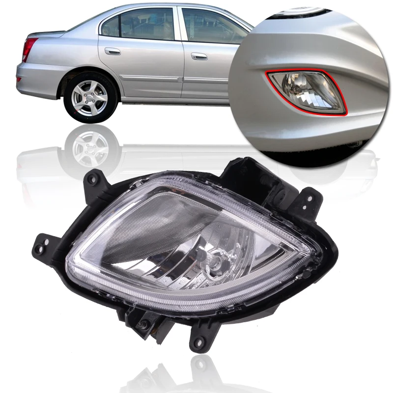 CAPQX переднего бампера Туман светильник для Hyundai Elantra 2011 туман DRL Противотуманные