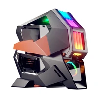 conqueror second generation full tower e sports games computer case water cooled side penetration rgb lamp effect