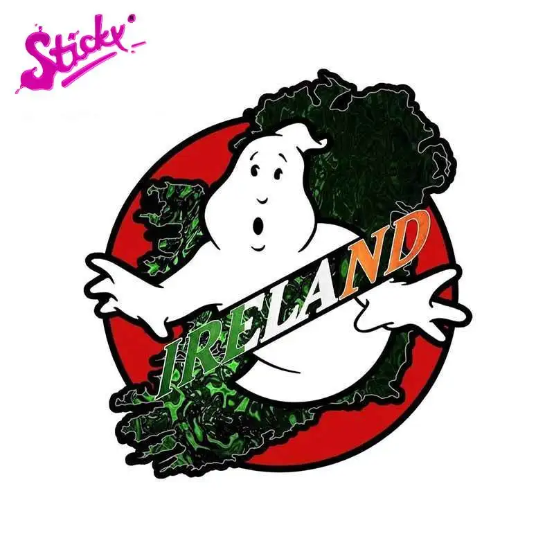 

STICKY Ghostbusters Ireland Car Sticker Decal Decor The Whole Body Motorcycle Off-road Laptop Trunk Guitar PVC Vinyl
