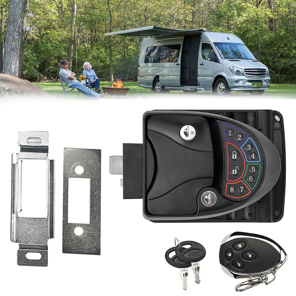Противоугонный ПРИЦЕП RV дверной замок с 2 клавишами заглушка клавиатура защелка