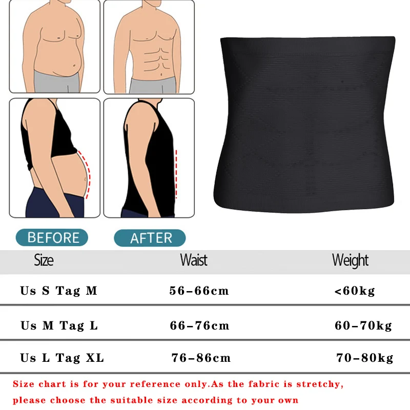 

Men Waist Trainer Belt Body Shapers Tummy Control Abdomen Shapers Man Slimming Corset Male Body Modeling Strap Slimming Belt