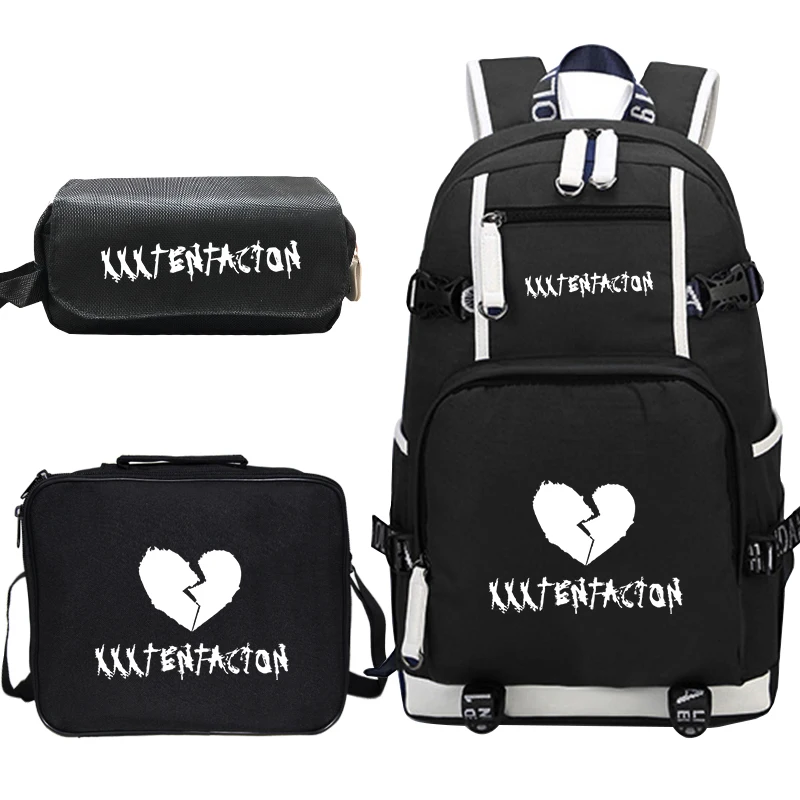 Рюкзак Mochila XXXTentacion 2020 Женский дорожный рюкзак 3 шт./компл. школьные сумки чехол