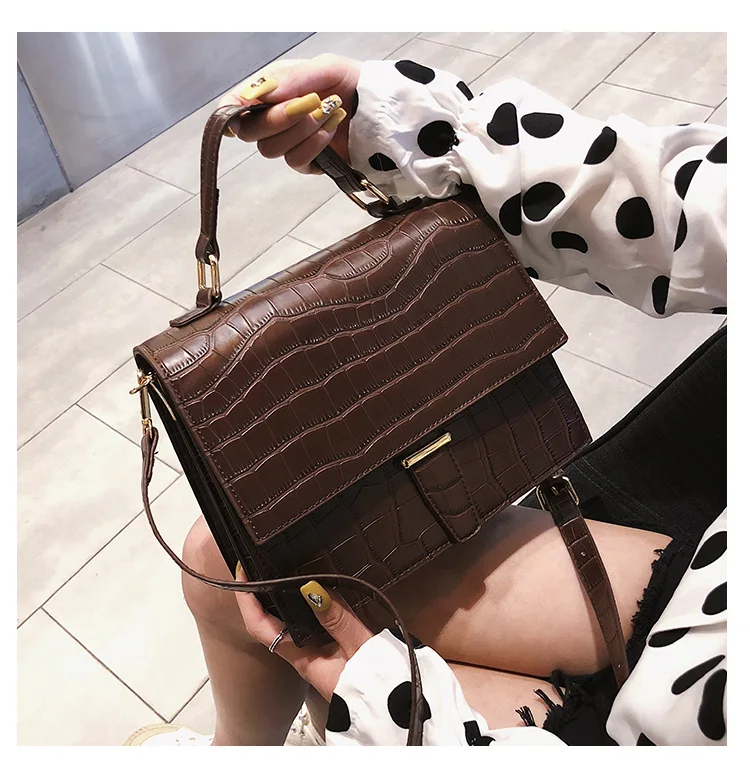 Новая женская сумка на плечо из искусственной кожи Croco, сумка-мессенджер портфель, женская сумка-конверт, сумка через плечо