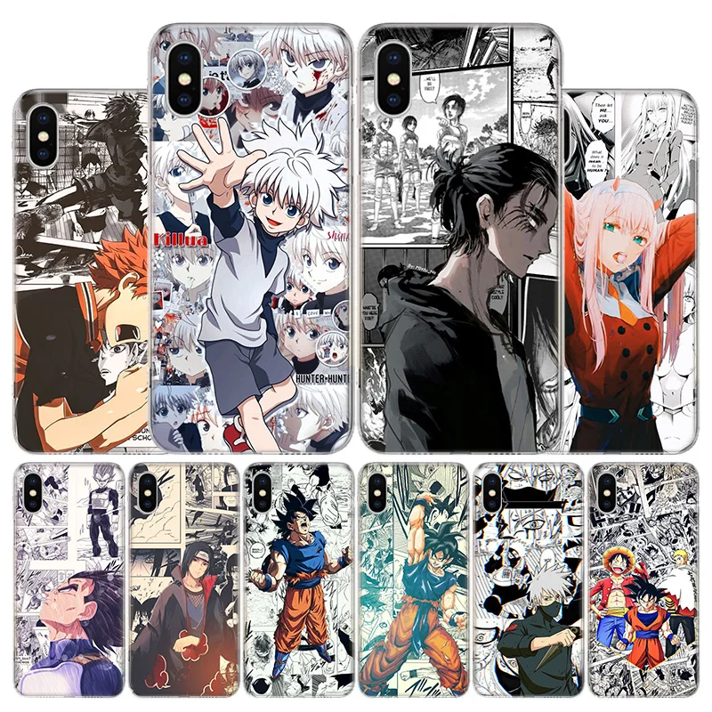 

Hot Japanese Anime Character Cover Phone Case For Apple iPhone 11 12 13 Pro XR X XS Max 7 8 6 6S Plus + Mini 5S SE 2020 Print Co