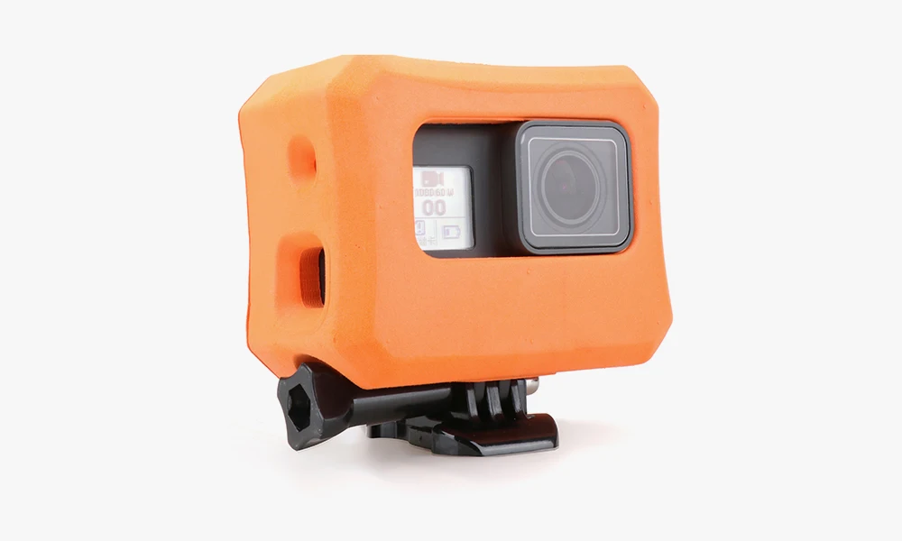 Vamson для Go pro Водонепроницаемый защитный чехол оранжевый поплавок Крышка для GoPro Hero 7 6 5 черный 7 серебристо-белый аксессуары для камеры VP649