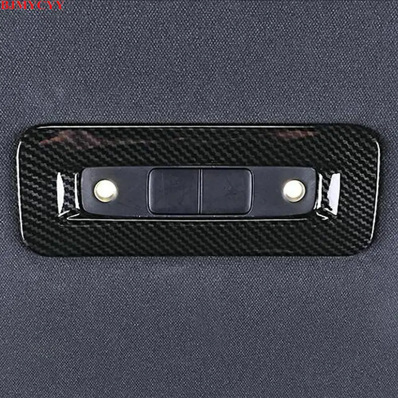 

BJMYCYY Carbon fiber decorative frame of reading light in the back of car For Toyota C-HR CHR 2017 2018