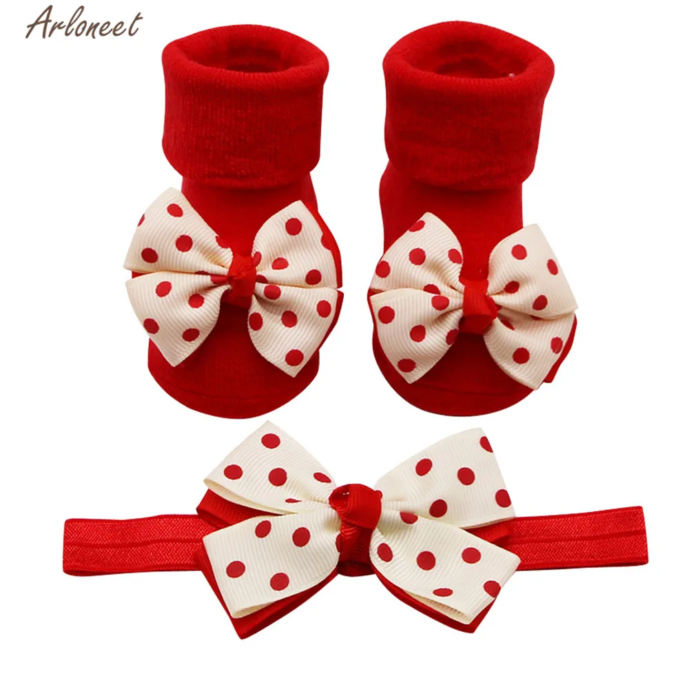 ARLONEET/одежда для малышей повязка на голову с ремнем девочек + носки детские
