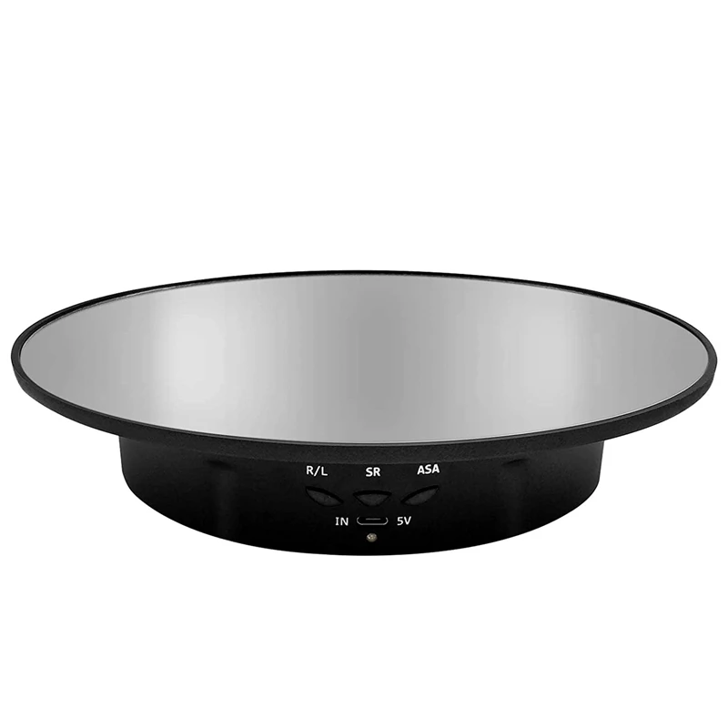 

Motorized Rotating Display Stand, 7.87Inch,Mirror Covered 360 Degree Turntable Display Stand for Photography