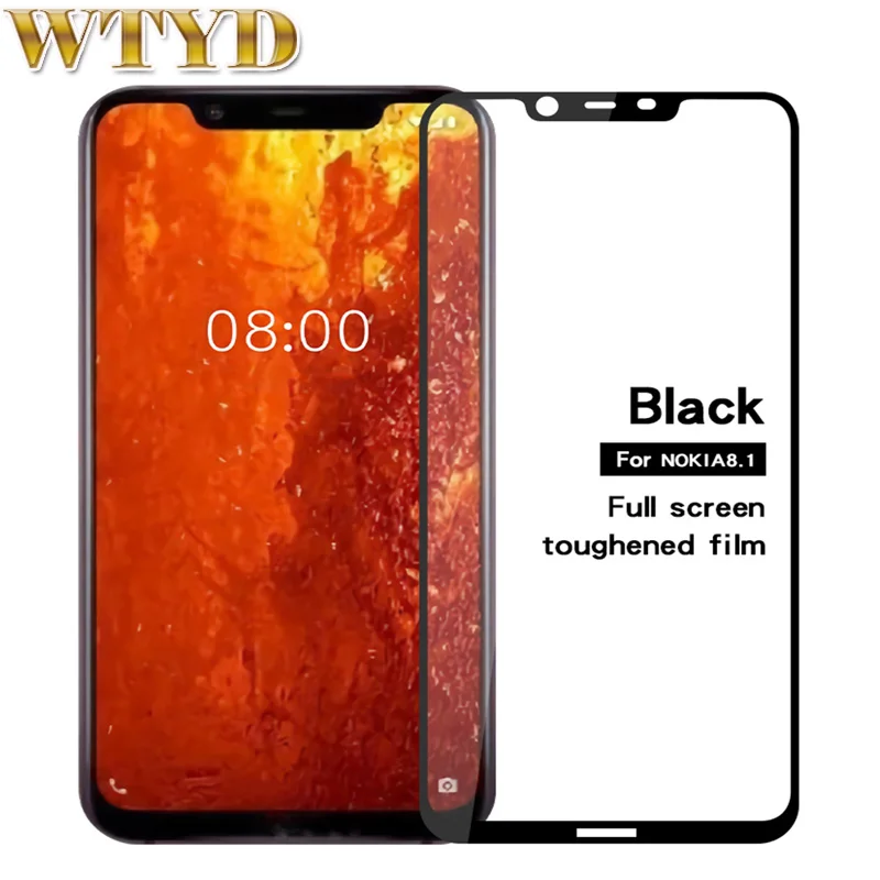 Закаленное стекло для Nokia 8 1/7 1 Plus / X7 9H 2.5D|Защитные стёкла и плёнки телефонов| |