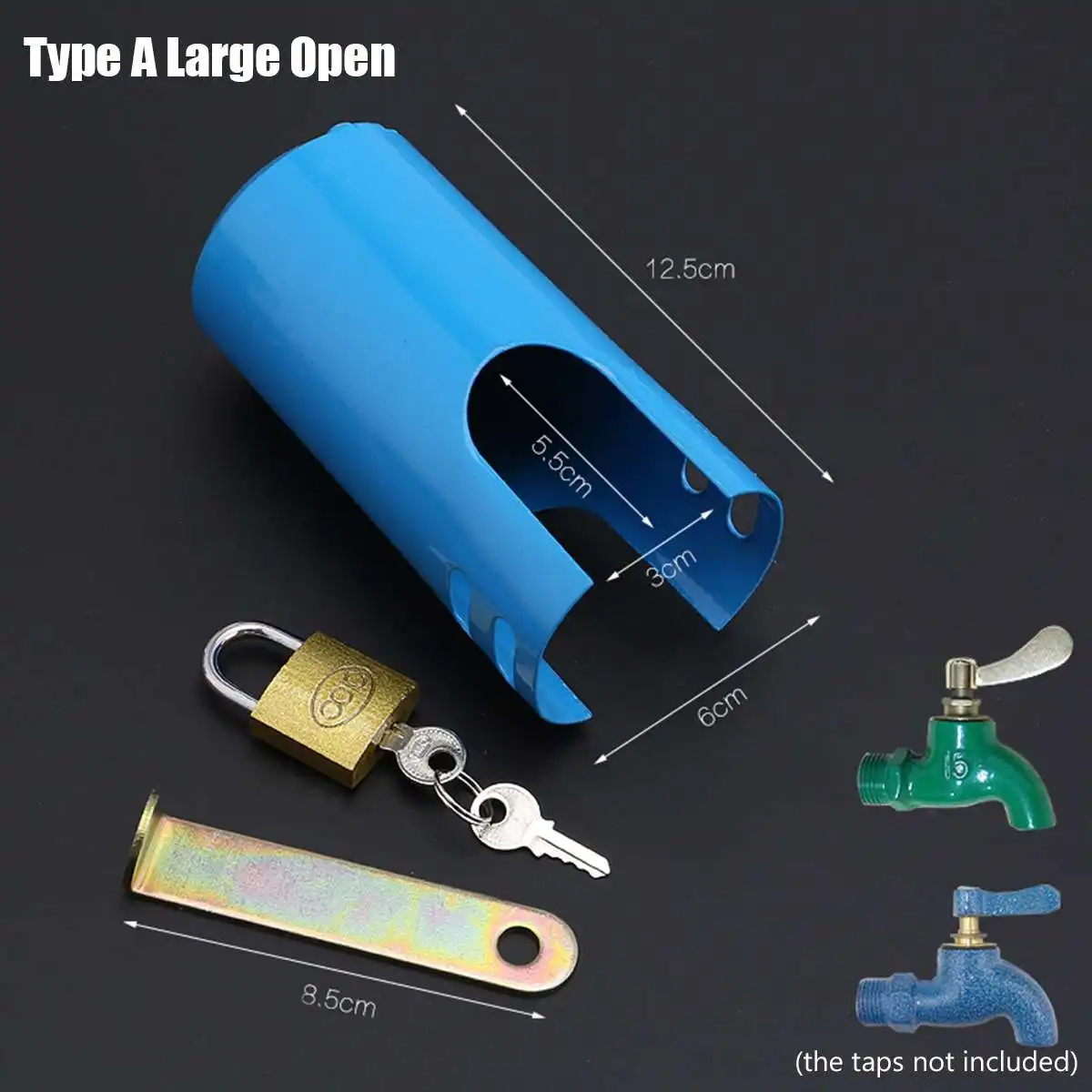 

1 Set Iron Lockable Tap Protective Cover Outdoors Garden Against Theft Safe Home Improvement Kitchen Faucet Accessories