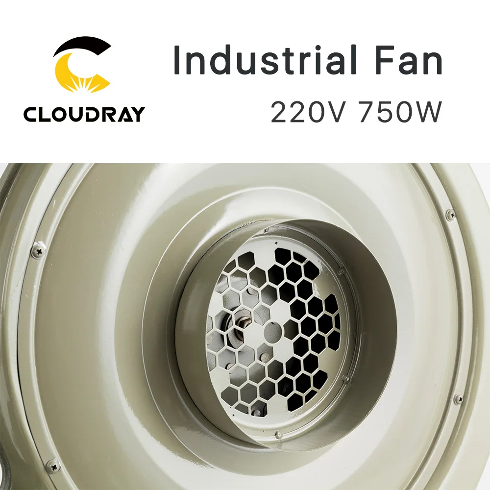 Вытяжной вентилятор Cloudray 220 в 750 Вт центробежная воздуходувка для CO2 лазерной