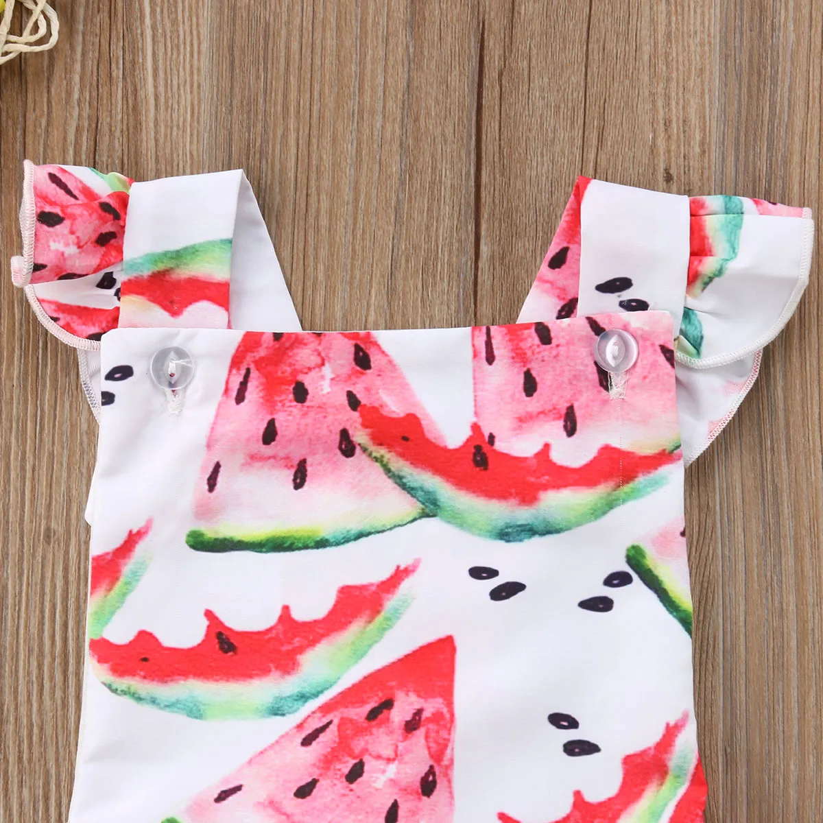 Новинка 2020 года комбинезон для маленьких девочек с рисунком арбуза боди платье