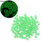 Новинка 100 шт.лот Светящиеся в темноте 5 мм Круглые Светящиеся бусины для рыбалки приманки поплавок рыболовные снасти аксессуары