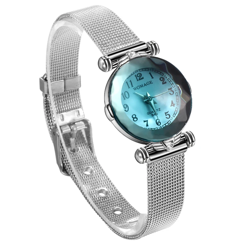 Лидирующий бренд Роскошные Алмазные Режущие женские часы reloj de mujer модные