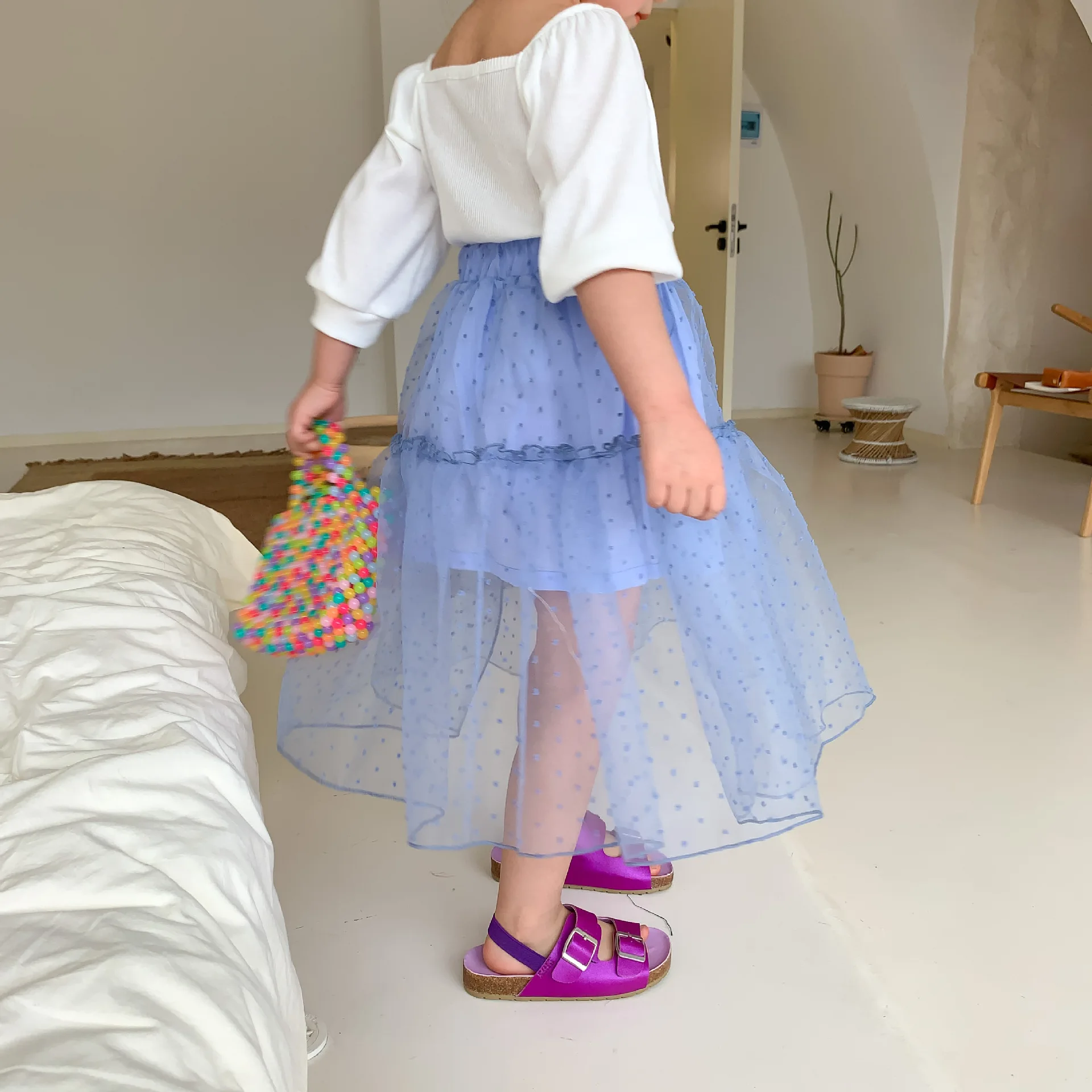 Юбка для девочек с вуалью длинная юбка принцессы в Корейском стиле лето 2020|Юбки| |