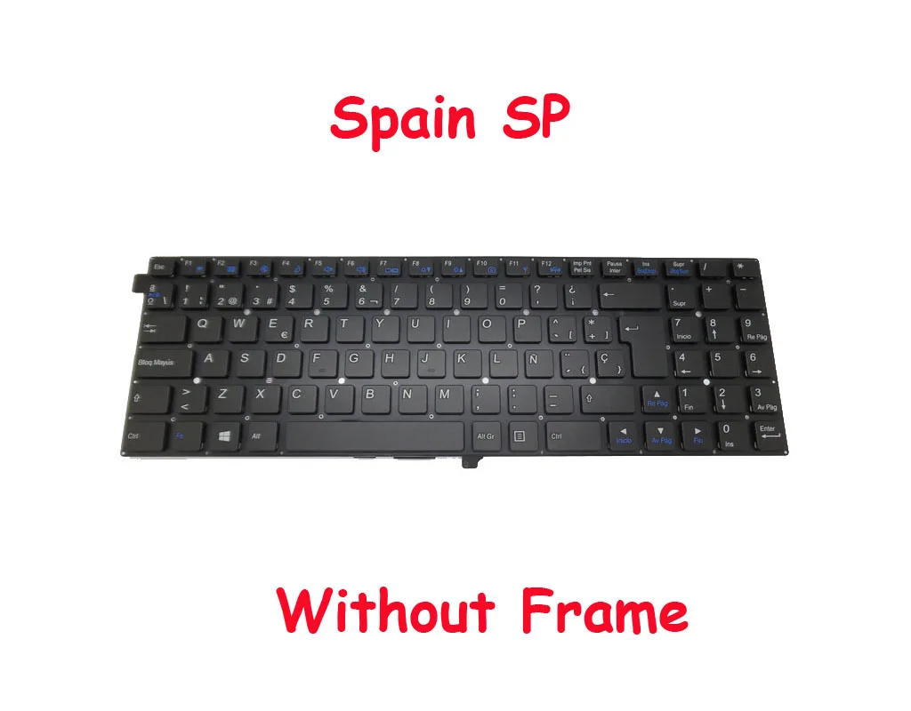 W550EU клавиатура для CLEVO MP 12C96LA 4303W 12C96N0 12C96SU 12C96E0 12C93K0 4303W|Клавиатуры| |