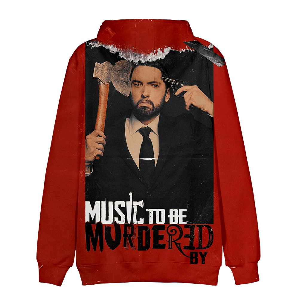 

Music To Be Murdered By Eminem Album Rap Singer Eminem hoodie Harajuku 3D Eminem Sweatshirts Men women Hoodies Clothes