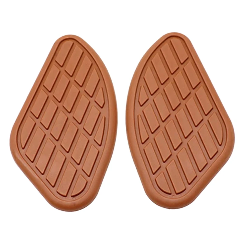 Коричневый резиновый протектор для топливного бака мотоцикла 2 шт. в стиле ретро