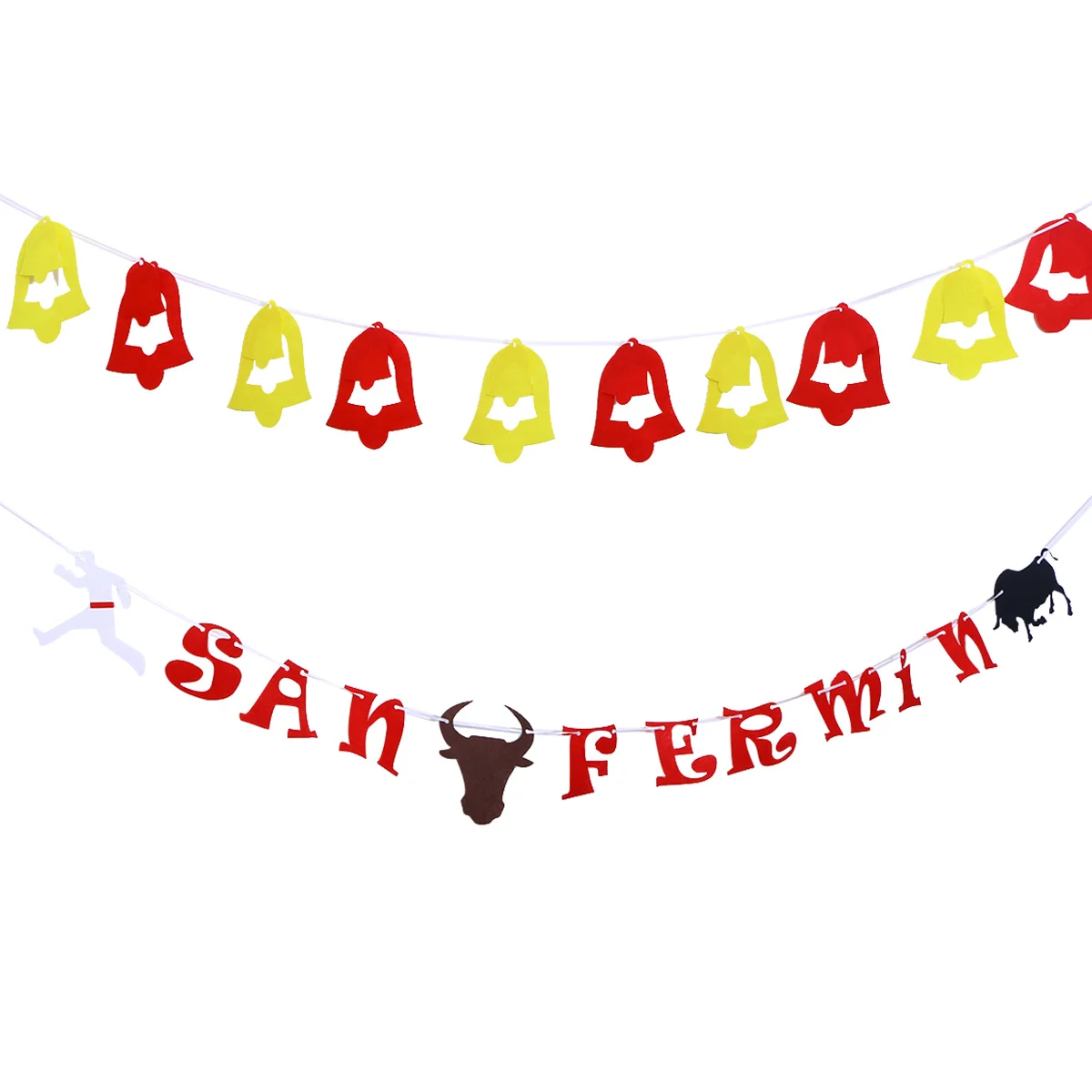 

San Fermin Day Theme Flag Creative Party Decoration Banner Ornaments (Spain)