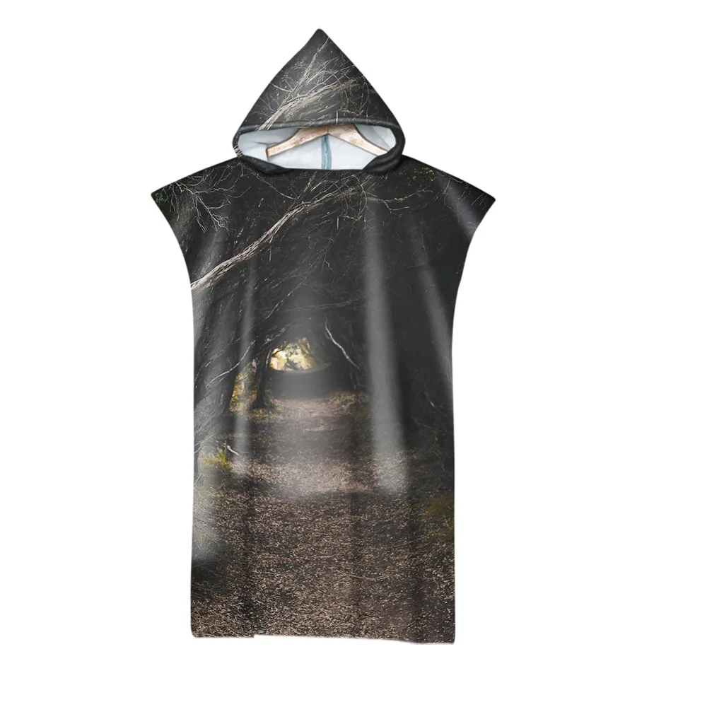 Пляжное полотенце Irisbell для взрослых банный халат плащи с капюшоном бассейна