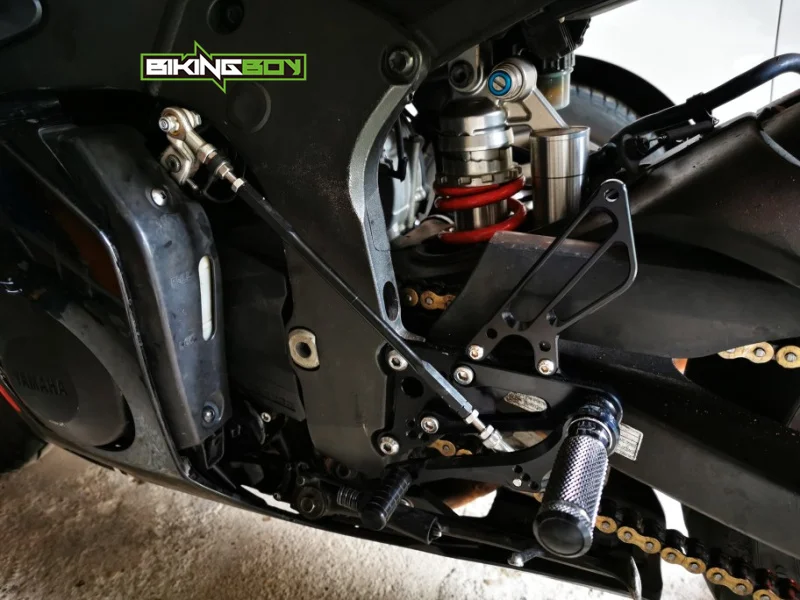 BIKINGBOY подножки для Yamaha YZF R6 03 04 05 06 07 08 09 10 11 12 13 14 15 16 Rearsets регулируемые гоночные