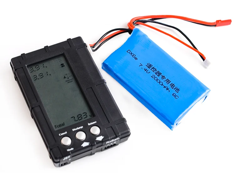 1 2 шт. обновленная 2017 DXF 7 4 в 2000 мАч 8C Lipo батарея 2S для Spe ktrum DX6E DX6 передатчик пульт