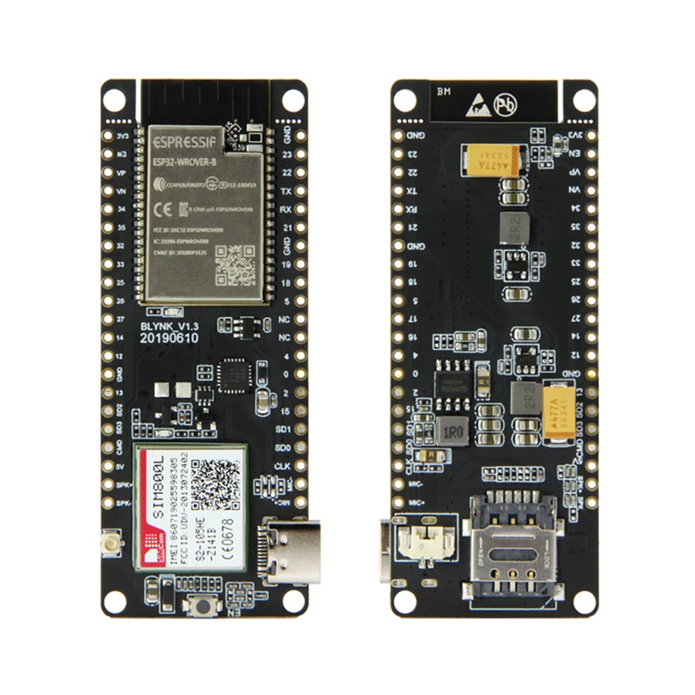 

TTGO T-Call V1.3 ESP32 Wireless Module GPRS Antenna SIM Card SIM800L Module ESP32-WROVER-B 2.4GHz SIM800L Development Board