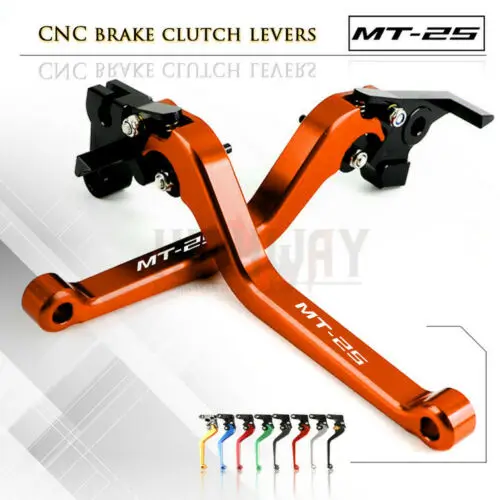 

Long Brake Clutch Levers Motorcycle Adjustable Accessories CNC Brake Handle Bar Lever For YAMAHA MT-25 2015-2019