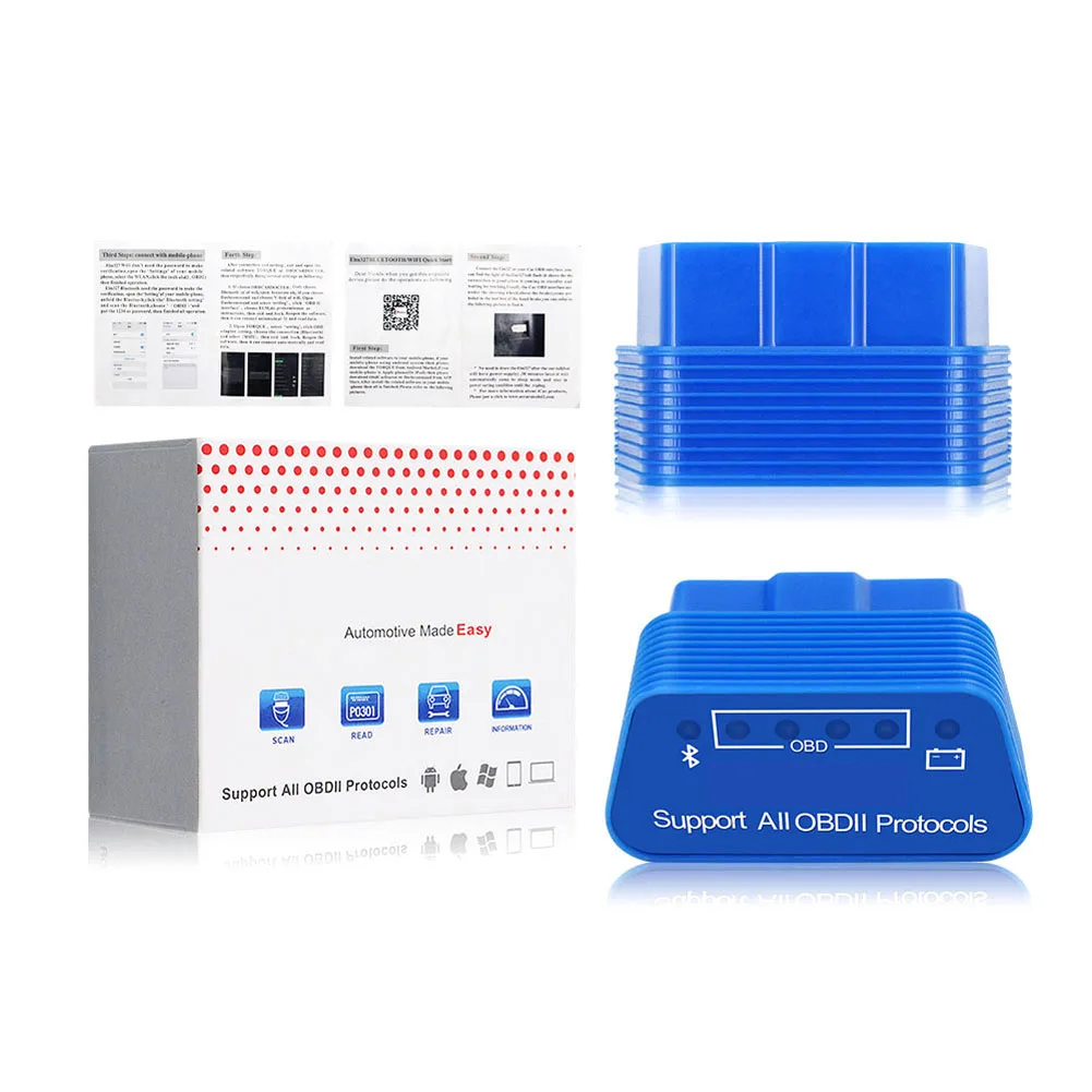 Super Mini ELM327 V1.5 Bluetooth WiFi OBD2 автомобильный тестер Диагностический Инструмент