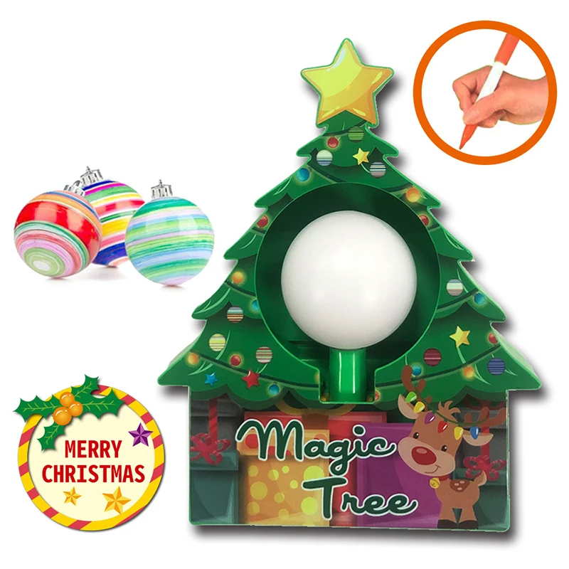 

DIY Kids Drawing Toys Christmas Tree Decoration Balls Educational Craft Toy Set Ornaments Egg Coloring Egg