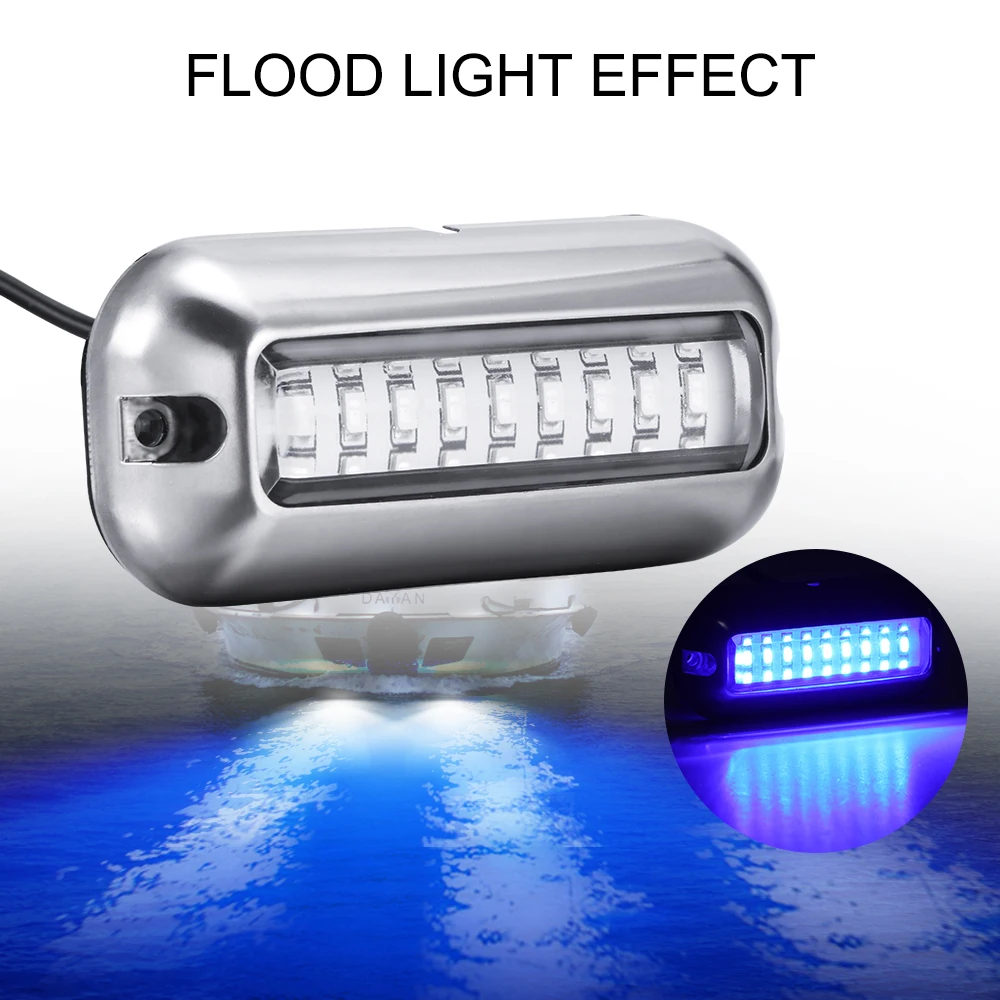 

Night Light LED Underwater Lights 50W Fishing Boat LED Outdoor Underwater Pontoon Ocean Ship Beam Yacht Stern Fishing Flood