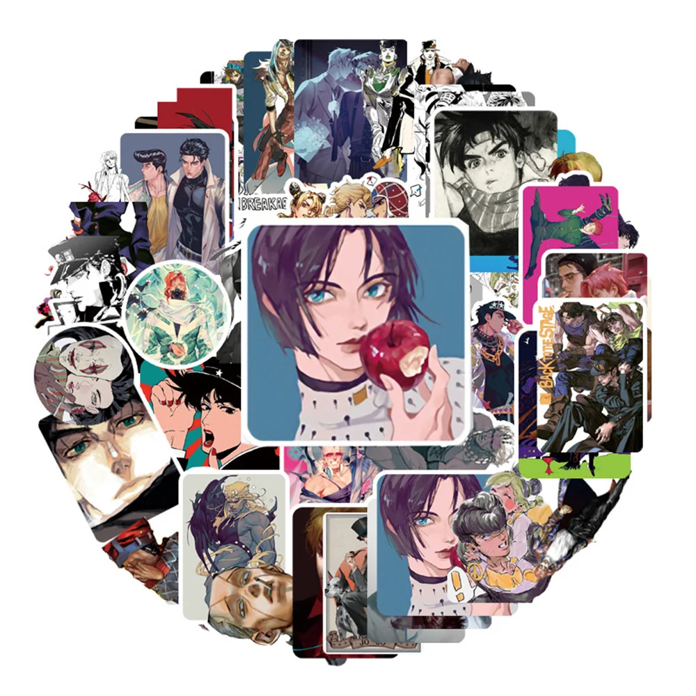 

10/30/50PCS Anime Bizarre Adventure Graffiti Cool Guitar Skateboard Notebook Waterproof Helmet DIY Gift Toy Sticker Wholesale