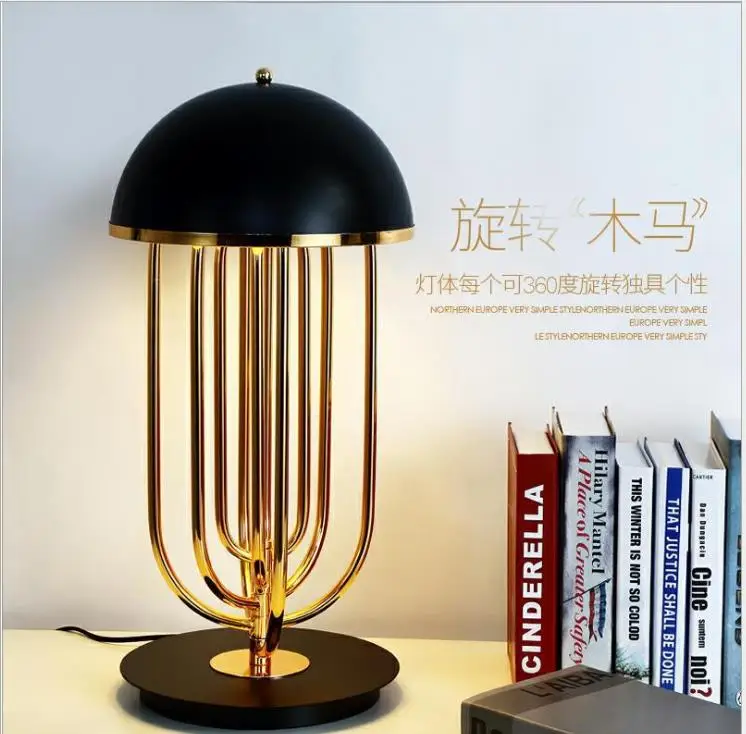 Современные новые черные светодиодные настольные лампы декоративное освещение