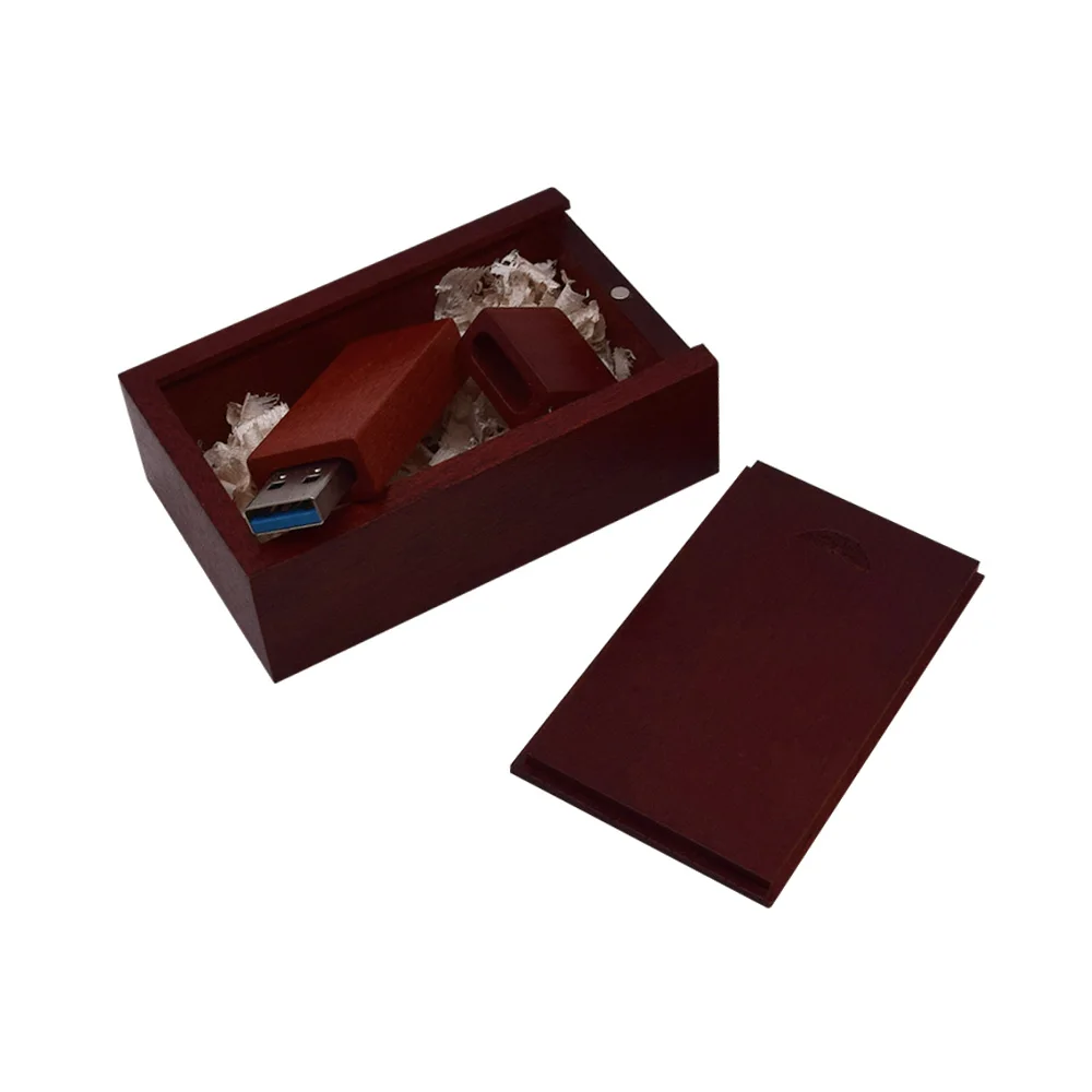 Rose wood withbox3.0 Высокоскоростная деревянная USB флешка флеш-накопитель 64 ГБ 32 ГБ 16 ГБ USB 3,0 с коробкой ручка-накопитель Пользовательский логотип Cle USB(более 10 шт. бесплатный логотип - Цвет: Rose wood withbox3.0