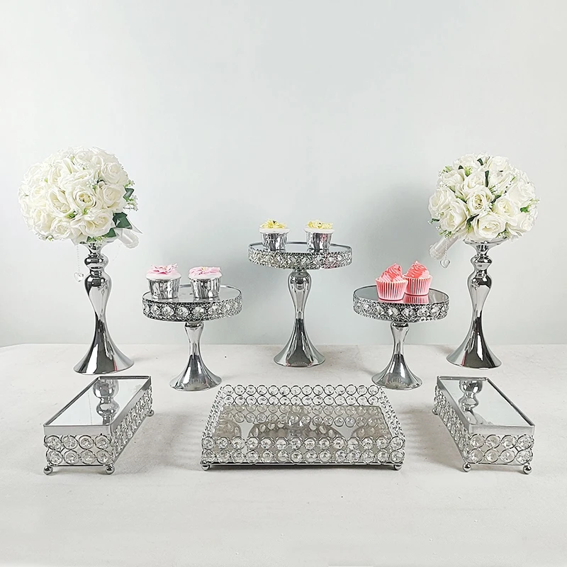 

Подставки для торта MYPOAYHODO, металлические, серебристые/золотые