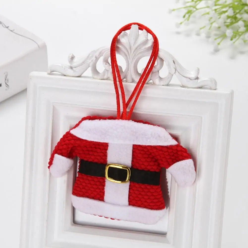 

Unique Fine Stitching Mini Christmas Santa Tableware Pants for Kitchen