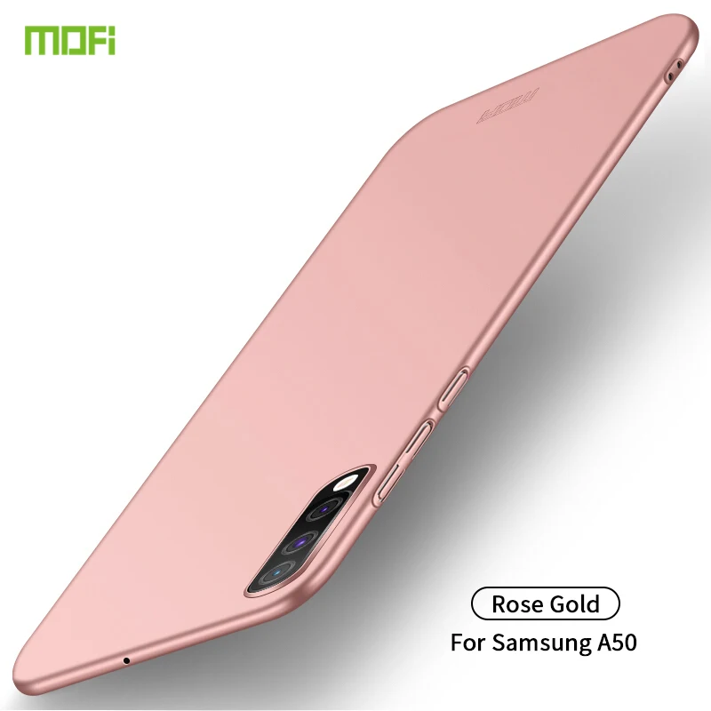 MOFi для samsung Galaxy A50 чехол для ПК жесткий защитный чехол для samsung S10 Plus A40 A20S A10S A70 A60 A50S S10 Lite - Цвет: Rose Gold