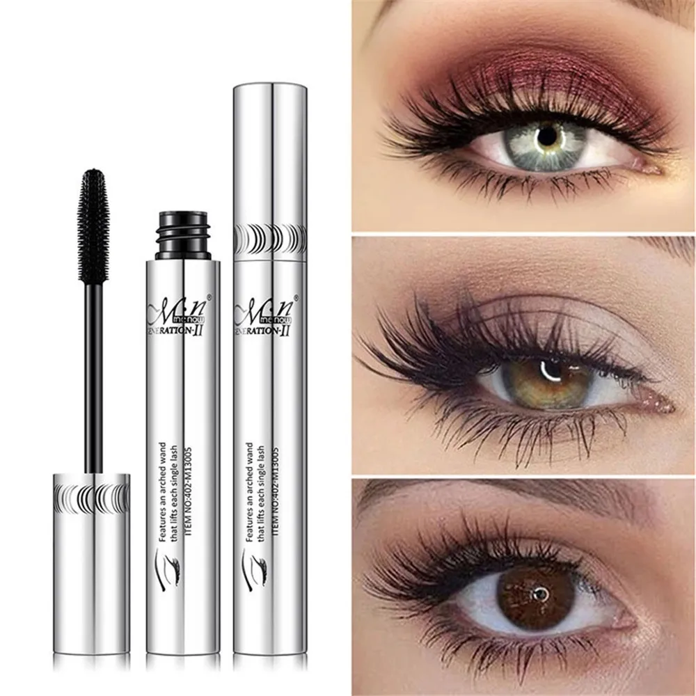 Тушь для ресниц натуральная 3D волоконная водостойкая Черная тушь длинная